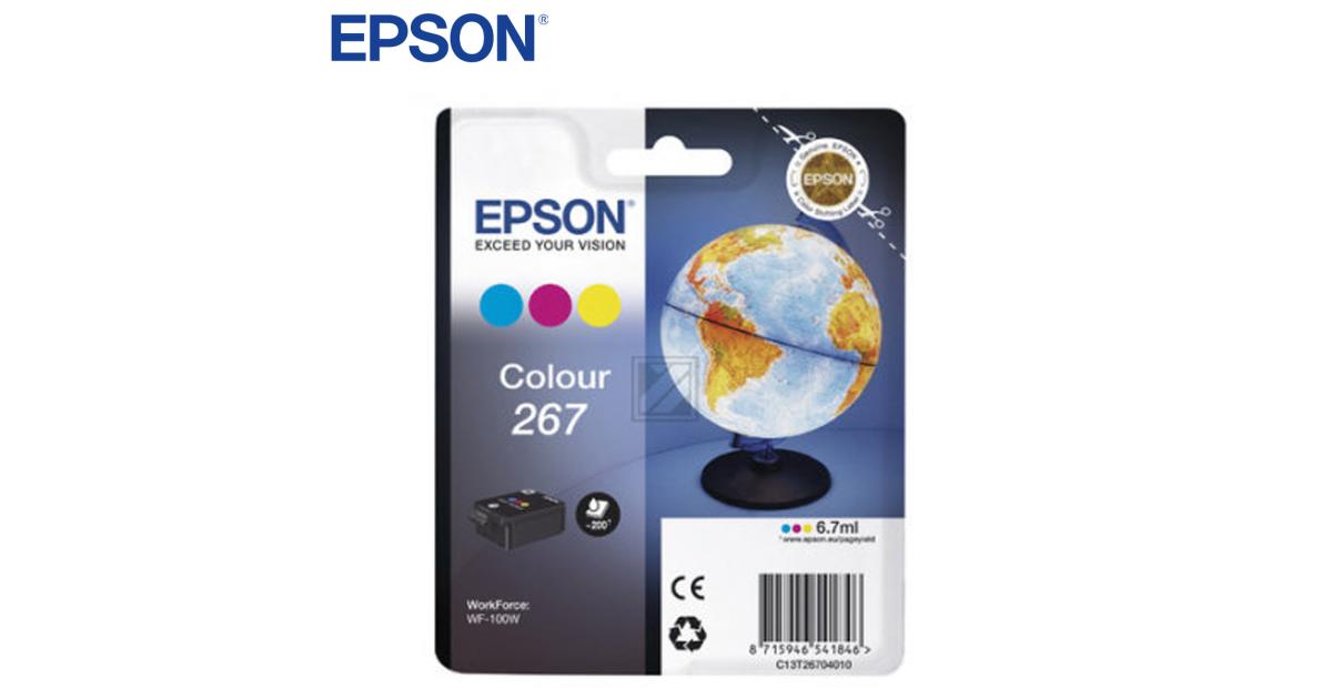 Epson C13T26704010- SINGLEPACK COLOR 267 INK CARTR - IN RS BLISTER PACK