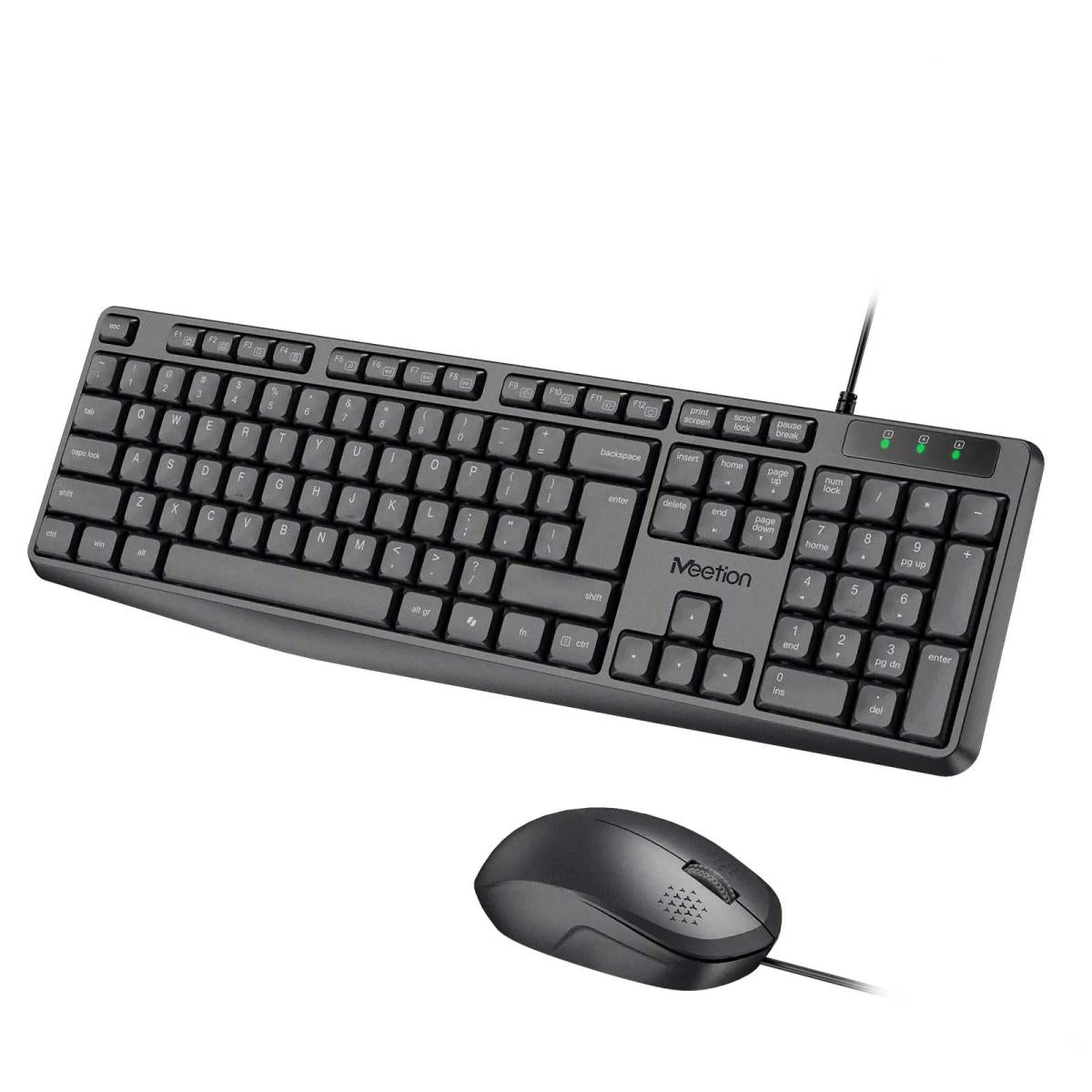 Meetion C235 Full-Size Silent Wired Office Keyboard & Mouse Combo
