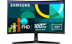 SAMSUNG 24" Essential S3 (D362) Full HD 1800R Curved 100Hz, Game Mode, Advanced Eye Comfort, HDMI & D-sub Ports , Black
