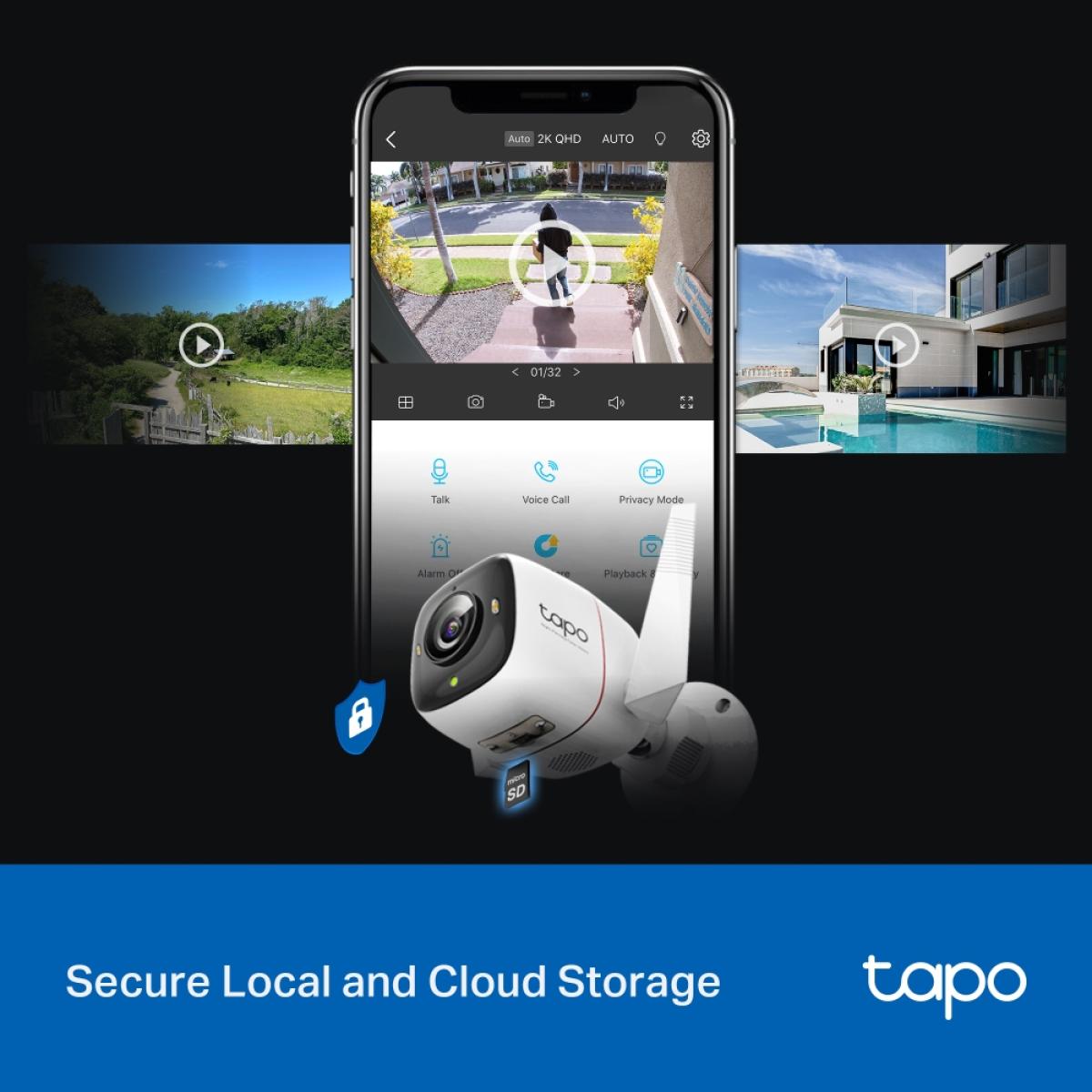 TP - Link C325WB 2k wireless Tapo ColorPro QHD Security Camera Outdoor Daylight Clarity