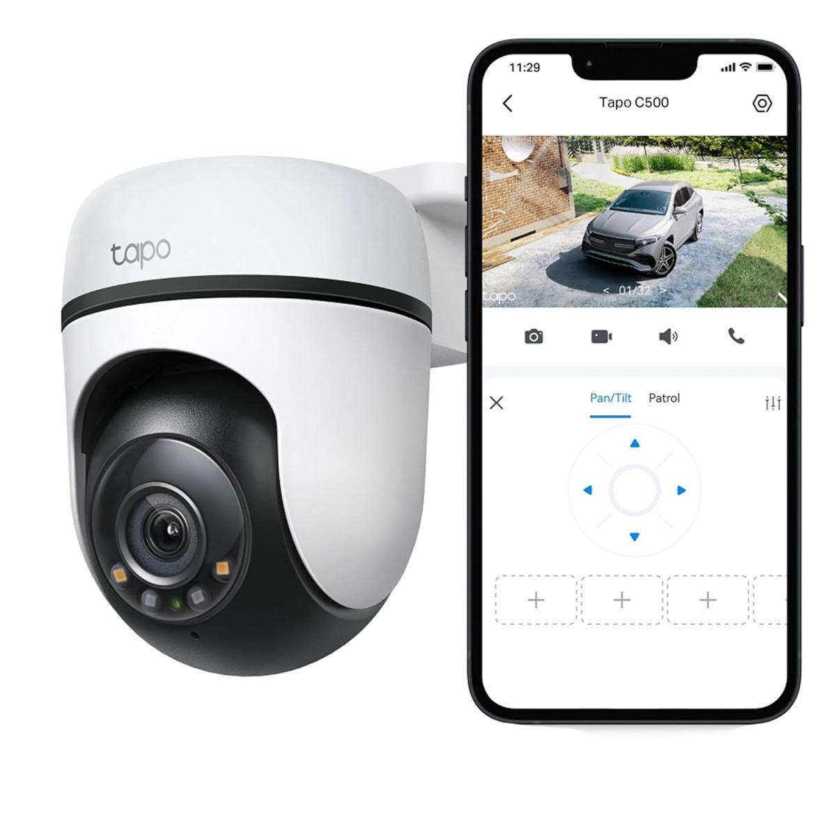 TP - Link Tapo C500 1080p Full HD 2MP Outdoor Pan/Tilt Security Wi - Fi Camera