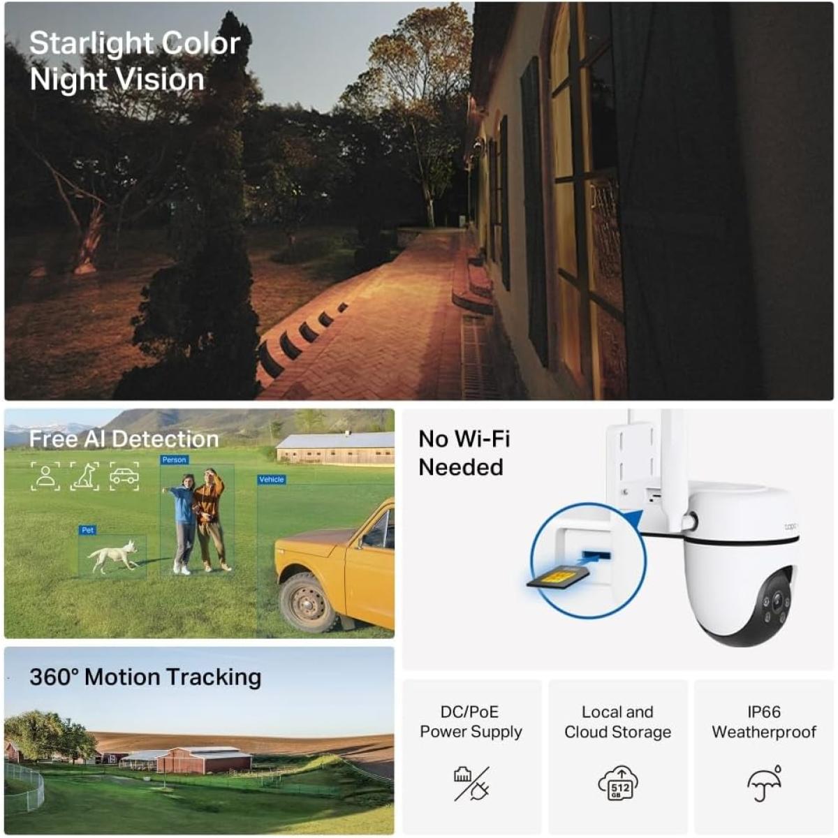 Tp - Link Tapo C501GW Pan/Tilt 4G LTE Outdoor Security Camera