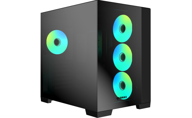 Raidmax Infinita Series I610cbf Chrome Dual Chamber Atx 2 Side Tempered Glass Support Back Cone Design 4x 120mm Argb Fan Preinstalled Supports Up To 400mm Gpu & Usb C Black Raidmax Infinita Series I610cbf Chrome Dual Chamber Atx 2 Side Tempered Glass Support Back Cone Design 4x 120mm Argb Fan Preinstalled Supports Up To 400mm Gpu & Usb C Black