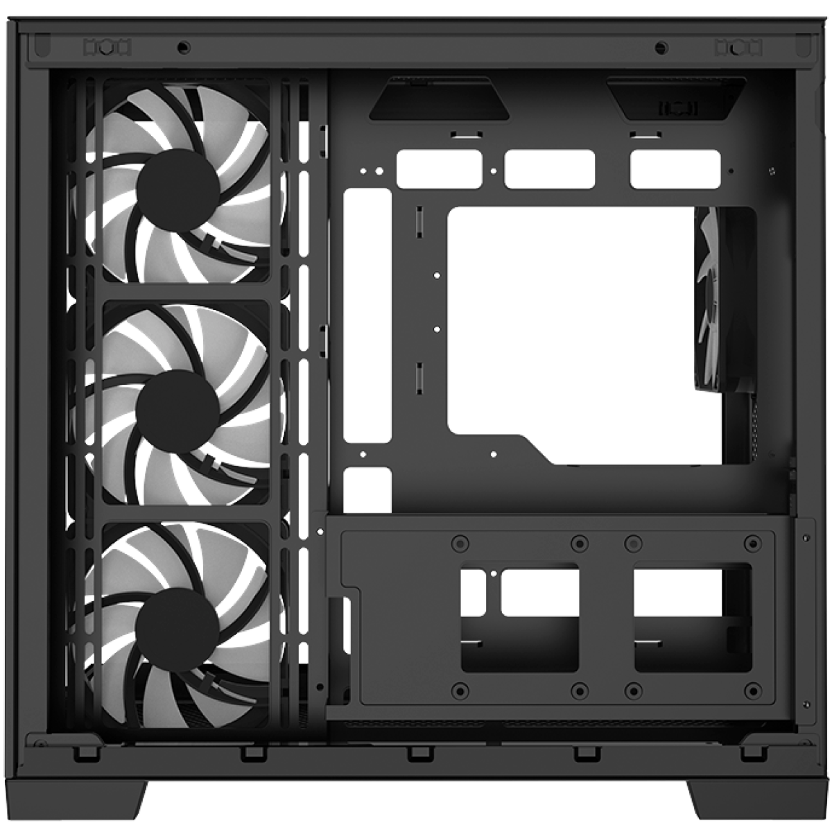 Raidmax Infinita Series I610cbf Chrome Dual Chamber Atx 2 Side Tempered Glass Support Back Cone Design 4x 120mm Argb Fan Preinstalled Supports Up To 400mm Gpu & Usb C Black Raidmax Infinita Series I610cbf Chrome Dual Chamber Atx 2 Side Tempered Glass Support Back Cone Design 4x 120mm Argb Fan Preinstalled Supports Up To 400mm Gpu & Usb C Black
