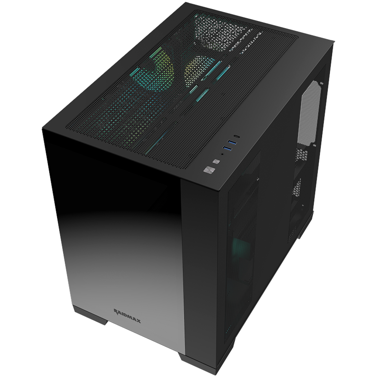 Raidmax Infinita Series I610cbf Chrome Dual Chamber Atx 2 Side Tempered Glass Support Back Cone Design 4x 120mm Argb Fan Preinstalled Supports Up To 400mm Gpu & Usb C Black Raidmax Infinita Series I610cbf Chrome Dual Chamber Atx 2 Side Tempered Glass Support Back Cone Design 4x 120mm Argb Fan Preinstalled Supports Up To 400mm Gpu & Usb C Black