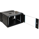 6U Wall Mount Server Rack Cabinet 600x450x350mm – Professional 19" Enclosure with 4-Socket PDU & Fan