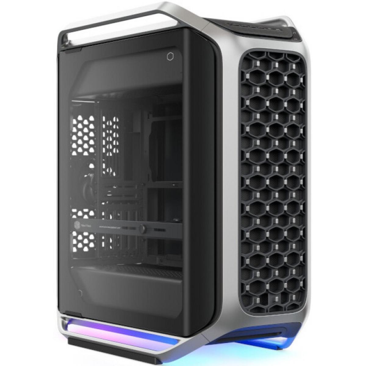Cooler Master COSMOS ALPHA 2025 (Black) E-ATX Full Tower Tempered Glass Optimal Thermal Performance Case, Sliding Adjustable Fan Bracket w/ Pre-installed Dual Extra-Thick 200x38mm + 120mm Fans & Type-C