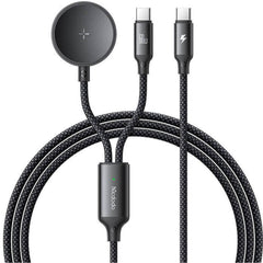 Mcdodo Ca 4210 2 In 1 Usb C & Samsung Watch Charger 60w 1.2m Black - CompuMe