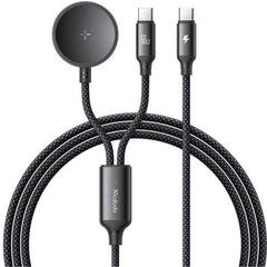 Mcdodo Ca 4210 2 In 1 Usb C & Samsung Watch Charger 60w 1.2m Black