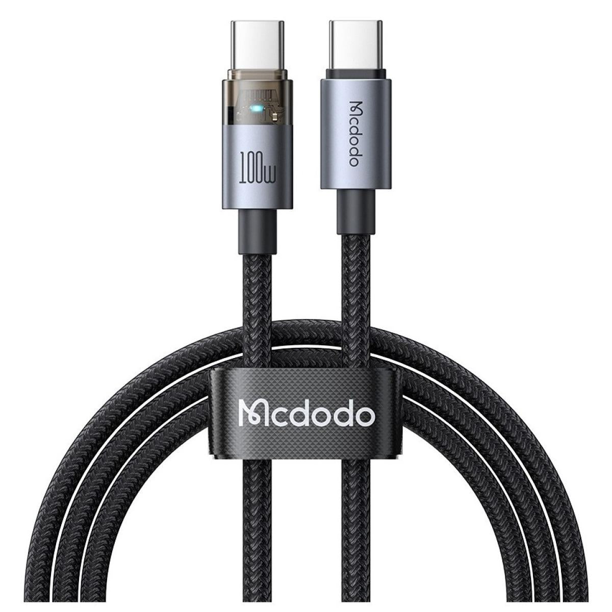 Mcdodo Ca 5580 100w Type C Super Fast Charge & Data Cable With Charge Light (1.2m) Black Mcdodo Ca 5580 100w Type C Super Fast Charge & Data Cable With Charge Light (1.2m) Black