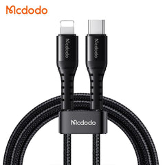 Mcdodo Ca 5633 Usb C To Lightning 36w Bending Reinforced, Super Fast Charging And High Speed Data Cable 2m – Black