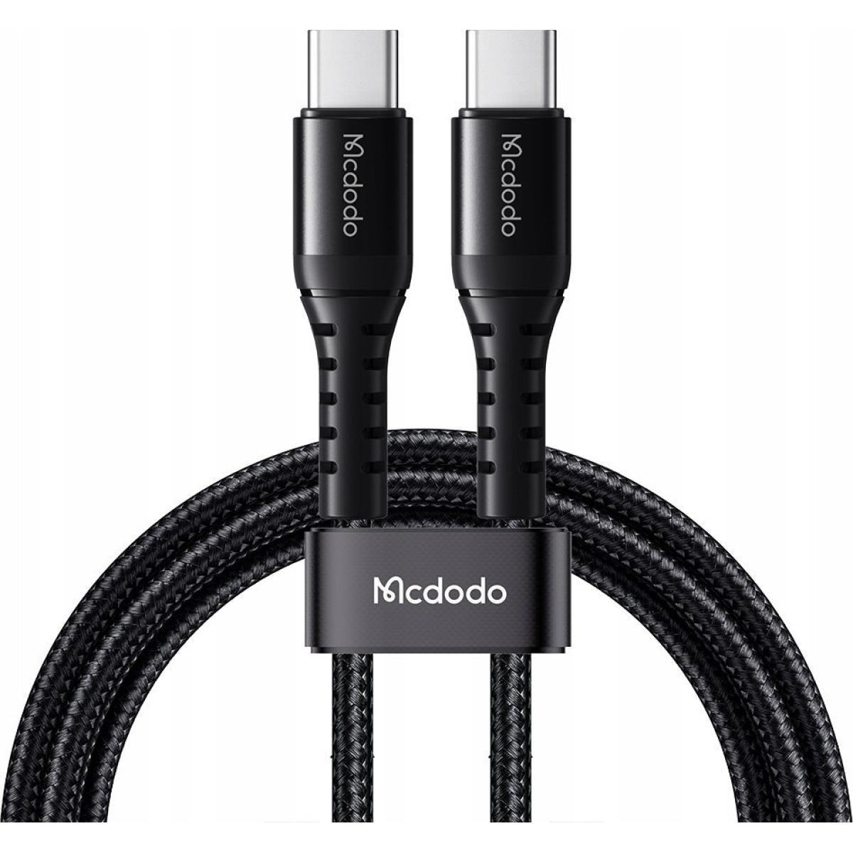 Mcdodo Ca 5641 60w 3a Type C To Type C 1m Charging And Data Cable Black - CompuMe