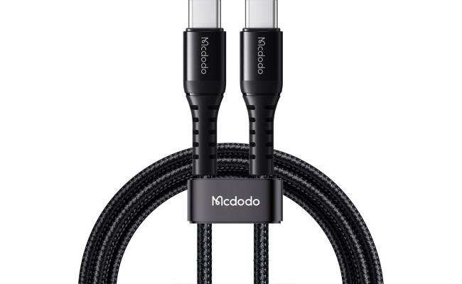 Mcdodo Ca 5641 60w 3a Type C To Type C 1m Charging And Data Cable Black Mcdodo Ca 5641 60w 3a Type C To Type C 1m Charging And Data Cable Black
