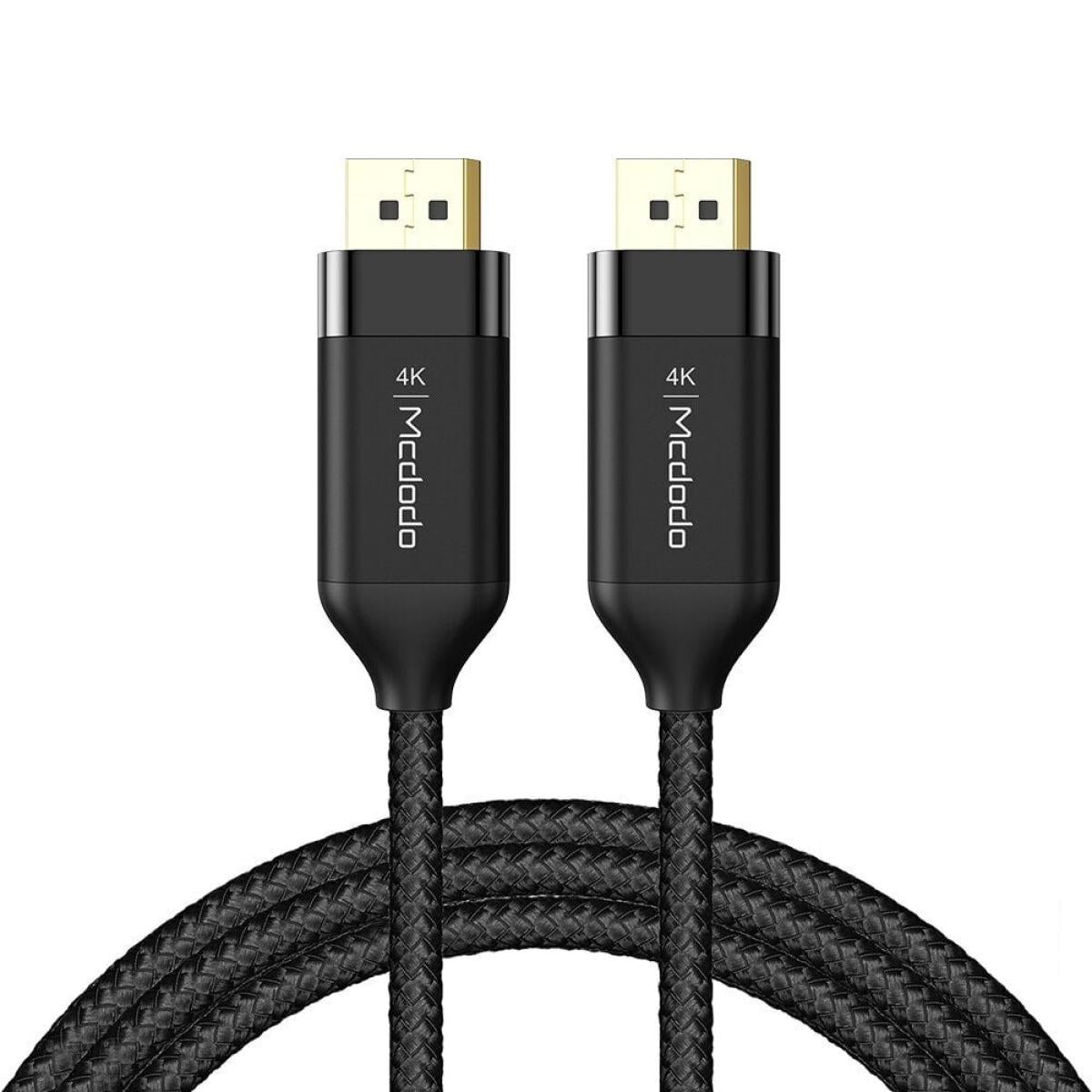 Mcdodo Ca 8140 Displayport Cable Dp To Dp Cable 4k High Definition 2m Black - CompuMe