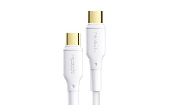 Mcdodo Ca 8350 Pd Type C To Type C Data & Fast Charging 100w Cable White Mcdodo Ca 8350 Pd Type C To Type C Data & Fast Charging 100w Cable White