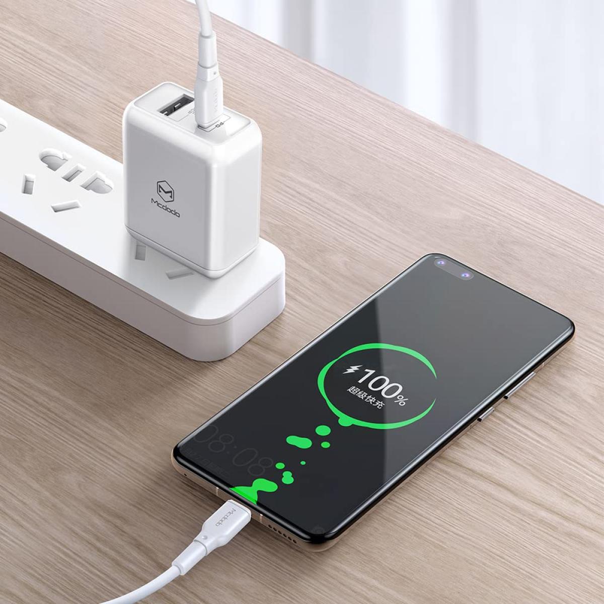 Mcdodo Ca 8350 Pd Type C To Type C Data & Fast Charging 100w Cable White Mcdodo Ca 8350 Pd Type C To Type C Data & Fast Charging 100w Cable White