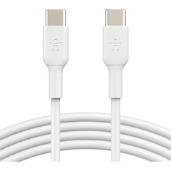 Belkin USB-C to USB-C Fast Charging Cable (1M/3.3ft) for iPhone 17, iPhone 17 Pro, iPhone 16, iPhone 16 Pro, Galaxy S25, S24, Note, Pixel, iPad Pro, Nintendo Switch 2, Carplay & More - White