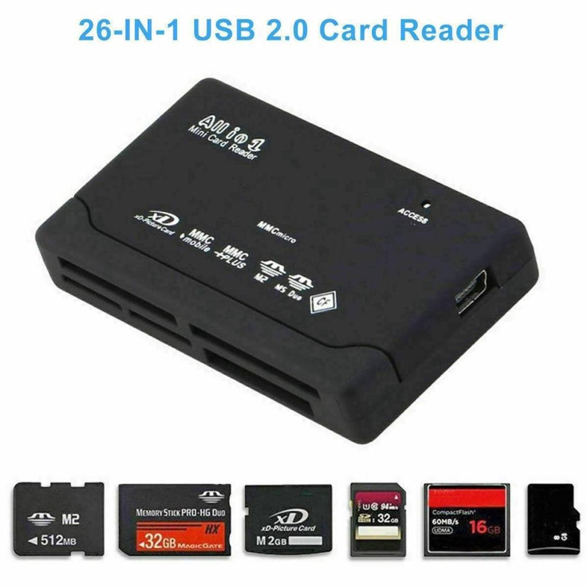All in One USB 2.0 Card Reader (SD / microSD / M2 / XD / CF)