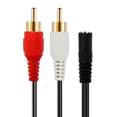 AUX 1 Female to 2 RCA Male Cable