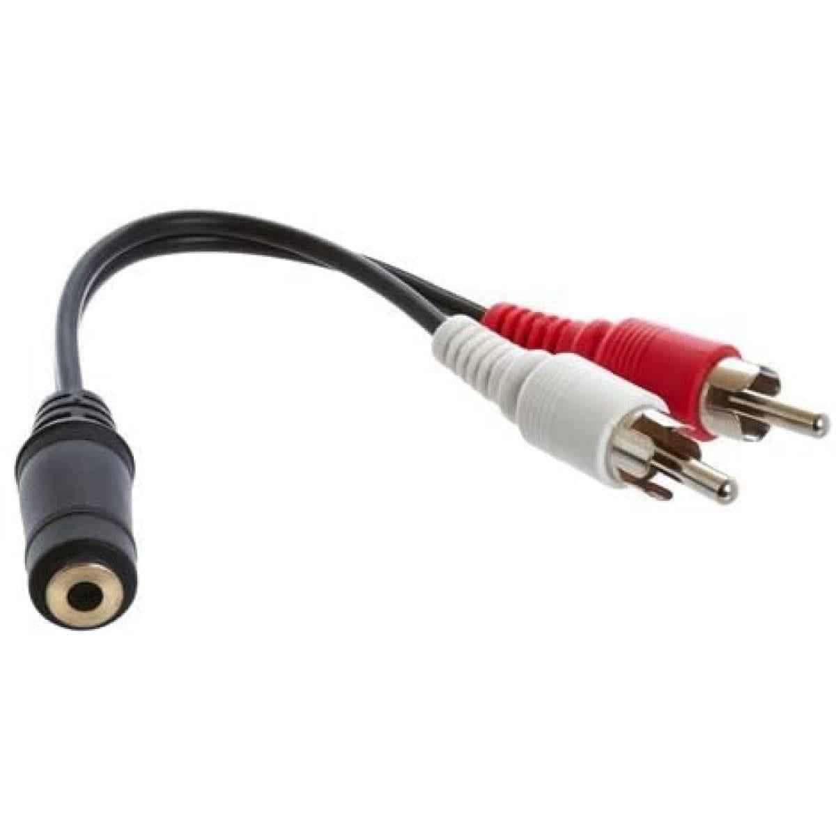 AUX 1 Female to 2 RCA Male Cable