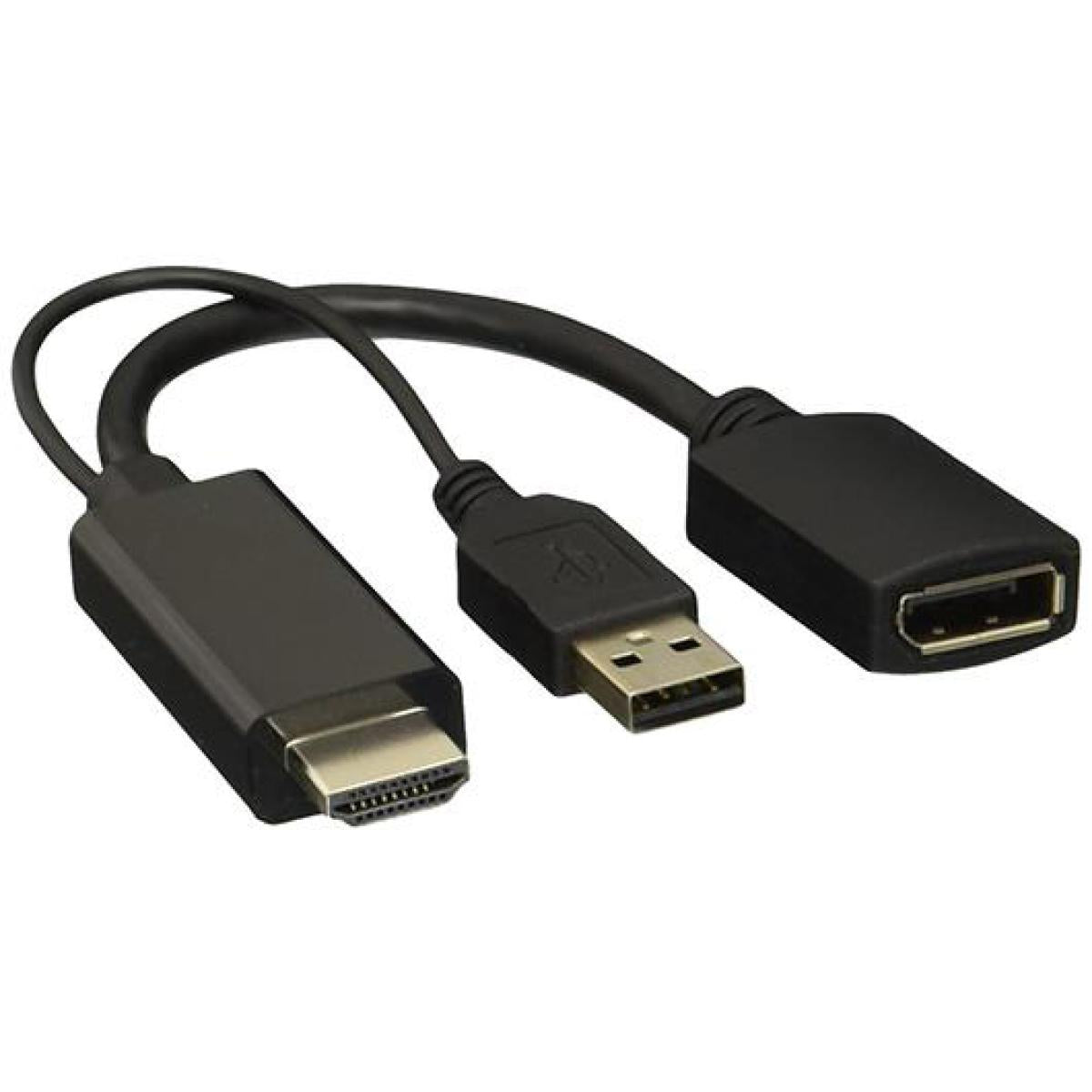 HDMI to display port Adapter 4K with USB Power