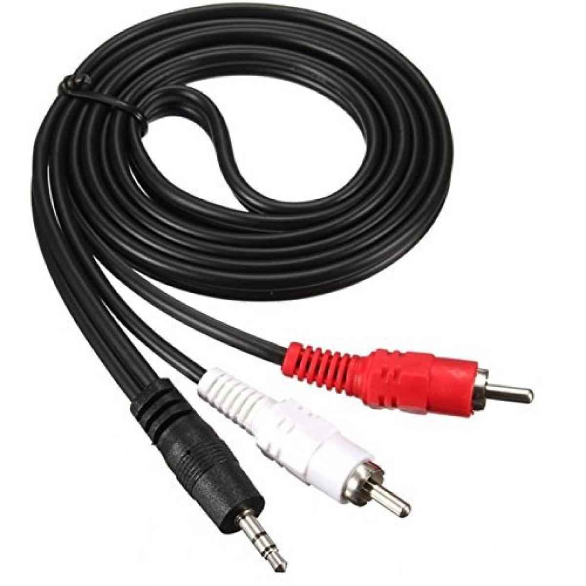 NO - Brand Cable CB - RCA2*1 - 1.5 meter 2RCA to 1RCA - 1.5 meter with cables
