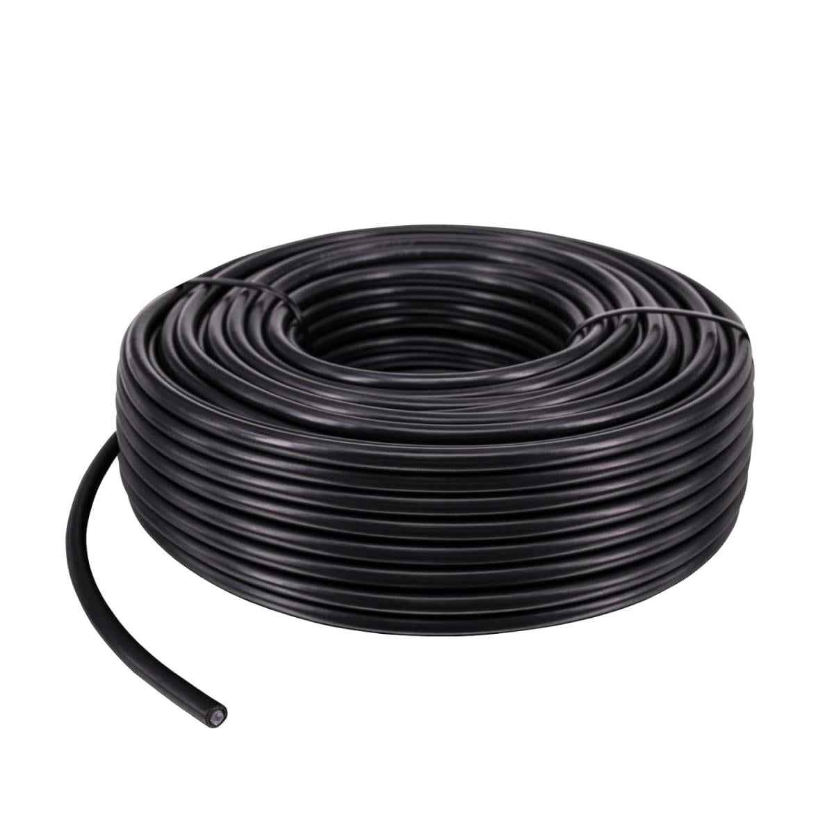 Coaxial RG58 Cable 200m with Power- Black