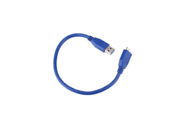Usb A Male To Micro B Usb 3.0 Cable 50cm Blue (external Hdd Cable)