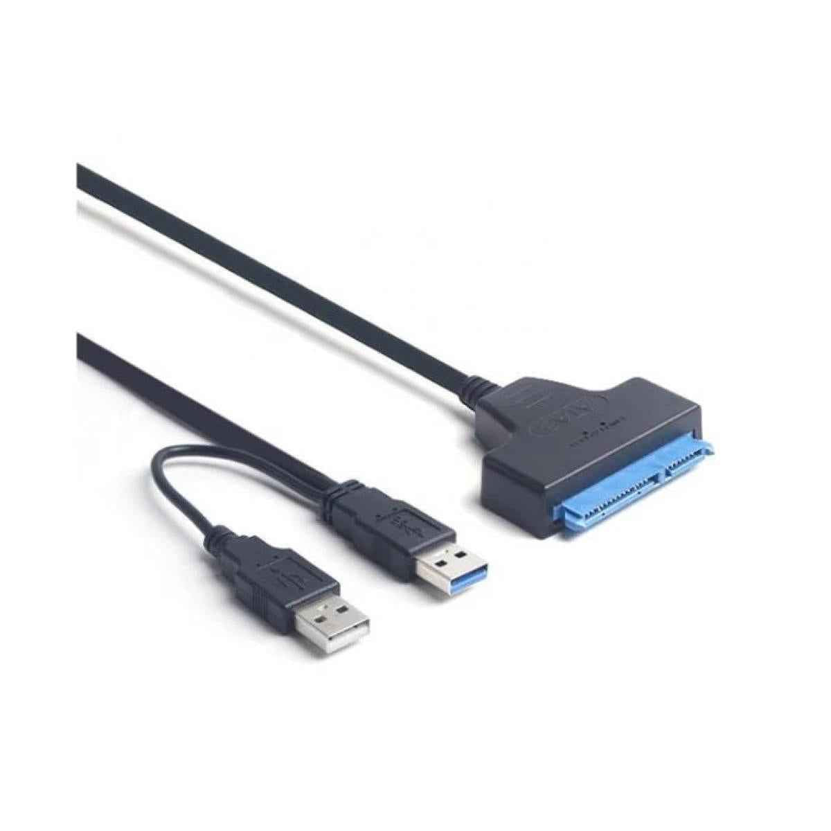 NO-Brand USB3.0 to SATA III 22pin Converter for 2.5" HDD/SSD with USB Charging Cable