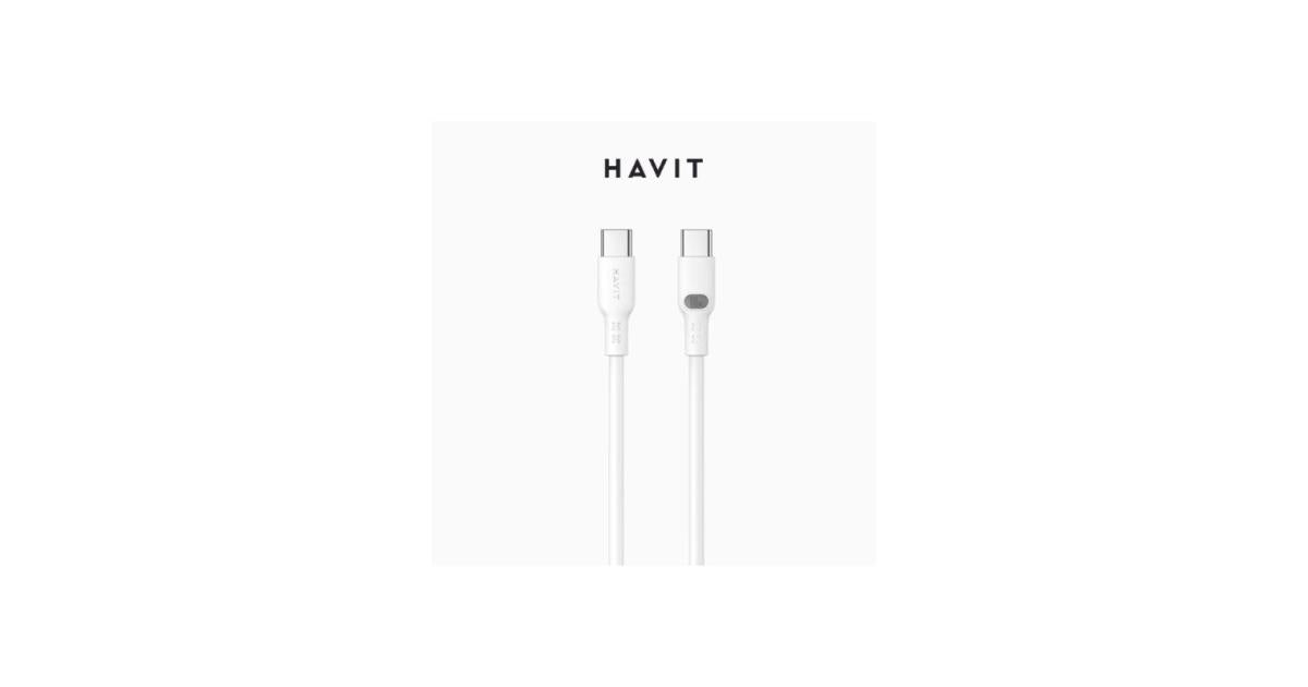 HAVIT CB6280 USB-C TO USB-C SILICONE WIRE CABLE 1.0M HAVIT CB6280 USB-C TO USB-C SILICONE WIRE CABLE 1.0M