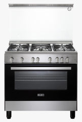 Elba Gas Cooker 90 Cm Stainless Steel with 5 Burners