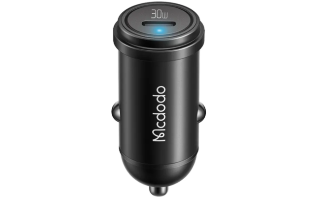 Mcdodo Cc 7491 Pd 30w Fast Charging Type C Single Port Mini Car Charger Black