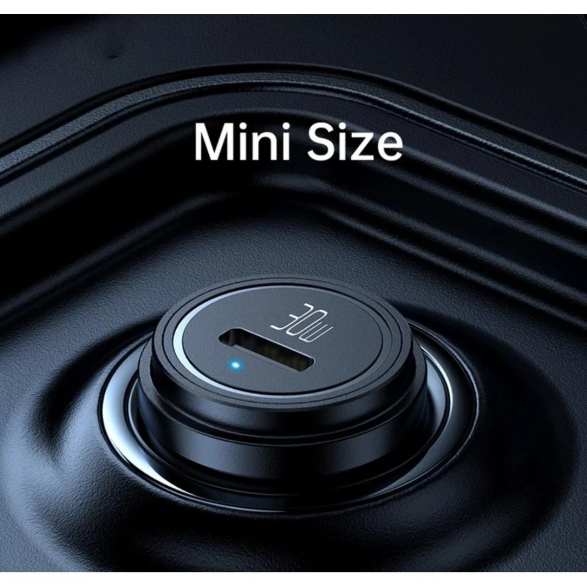 Mcdodo Cc 7491 Pd 30w Fast Charging Type C Single Port Mini Car Charger Black
