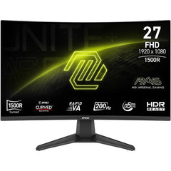 Msi Mag 276cf E20 27" Curved 1500r Full Hd 200hz 0.5ms Hdr Ready Amd Freesync™ Premium W/ 2x Hdmi & Displayport Interface Black