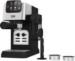 Beko Espresso Coffee Machine 15 Bar 1628W with Milk Container