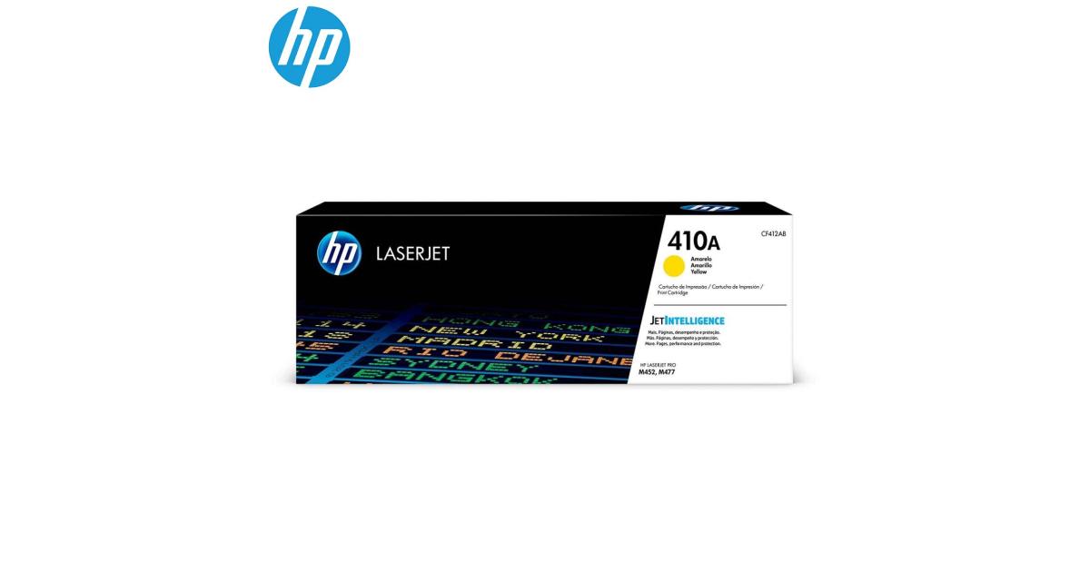 HP 410A Yellow Original LaserJet Toner Cartridge (CF412A) (Original) - CompuMe