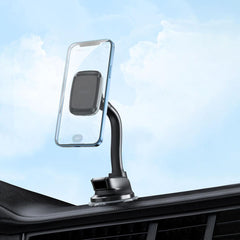 Wiwu Ch 018 Magnetic Flexible Spiral Suion Cup Design Car Phone Holder Black - CompuMe