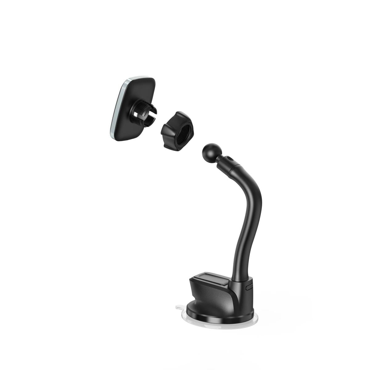 Wiwu Ch 018 Magnetic Flexible Spiral Suion Cup Design Car Phone Holder Black