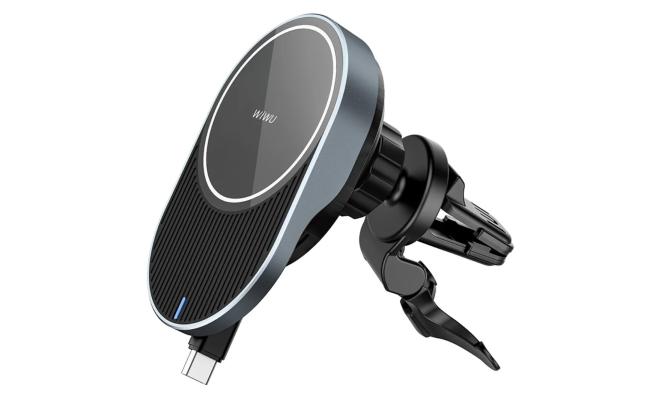 Wiwu Ch 315 Lacey Magnetic Magsafe Wireless Charging 15w, 1.67a Car Phone Holder
