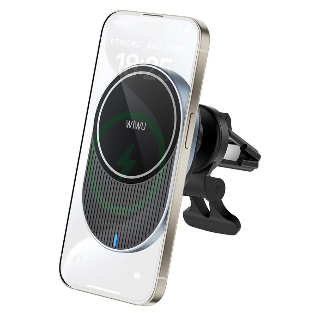Wiwu Ch 315 Lacey Magnetic Magsafe Wireless Charging 15w, 1.67a Car Phone Holder