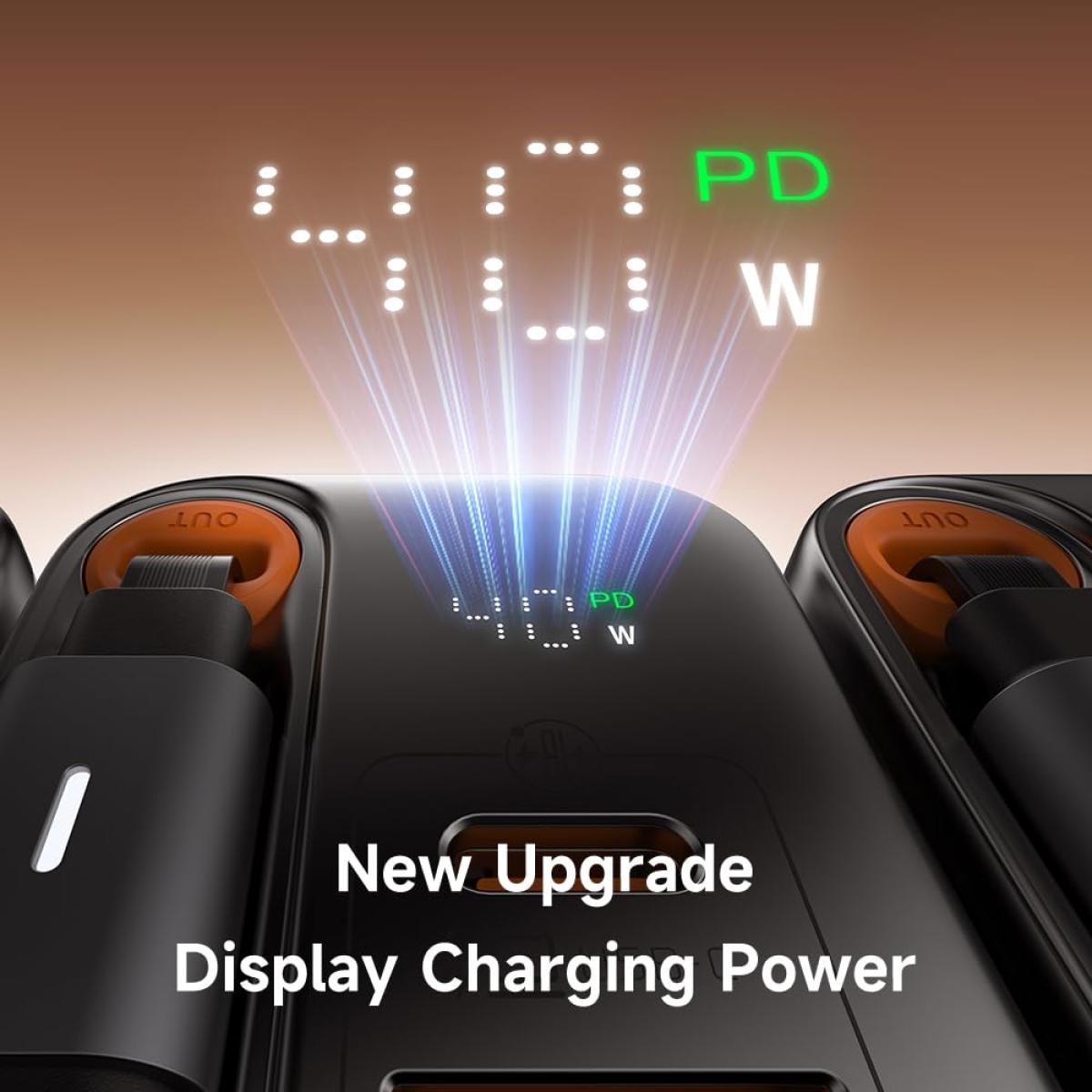 Mcdodo Ch 4280 40w Gan5 Usb C Charger, Dual Port, Retraable Cable Fast Charging Adapter With Led Indicator Black Mcdodo Ch 4280 40w Gan5 Usb C Charger, Dual Port, Retraable Cable Fast Charging Adapter With Led Indicator Black