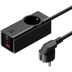 Mcdodo Ch 4620 Eu Gan Power Strip 70w, 2x Usb C, 1x Usb Black