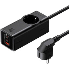 Mcdodo Ch 4620 Eu Gan Power Strip 70w, 2x Usb C, 1x Usb Black
