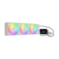 GAMDIAS CHIONE E4-360 AIO Digital Display Infinity Mirror Liquid Cooler - White