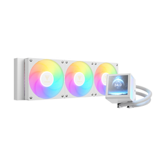 GAMDIAS CHIONE P5-360 ARGB Liquid Cooler with IPS LCD Display - White