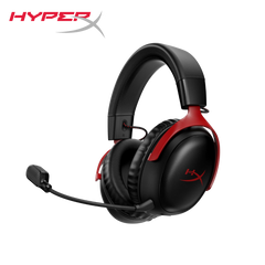 HyperX Cloud III Wireless – Gaming Headset for PC, PS5, PS4, up to 120-hour Battery ,Black & Red