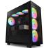 NZXT H7 Elite (2023) ATX Tempered Glass Mid Tower Gaming Case with 3x140mm RGB Fans + 1x140mm Quiet & USB Type - C Port - Matte Black