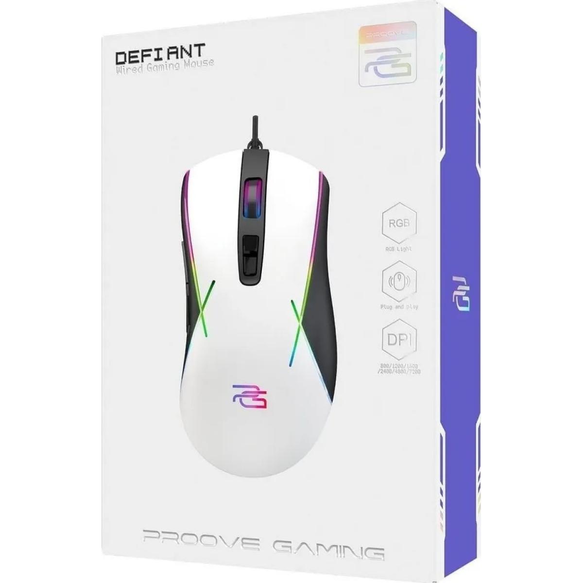 Proove Defiant 7200DPI - RGB wired gaming mouse for computer setup
