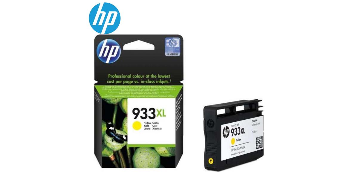 HP CN056AE (933XL) High Yield Yellow Ink Cartridge (Original) - CompuMe
