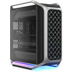 Cooler Master Cosmos Alpha Full Tower PC Case Free Form 2.0 Rotatable Layout,400mm GPUs 420mm Radiator Curved Aluminum Frame, Tempered Glass, Dual 200mm Fans, E-ATX Support, USB-C 20Gbps